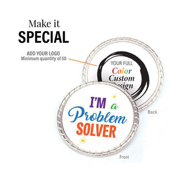 i'm a problem solver kudo coin with add you logo
