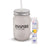 12 oz. Frosted Mason Jar with metal lid and white straw. Features the inspirational Inspire message.