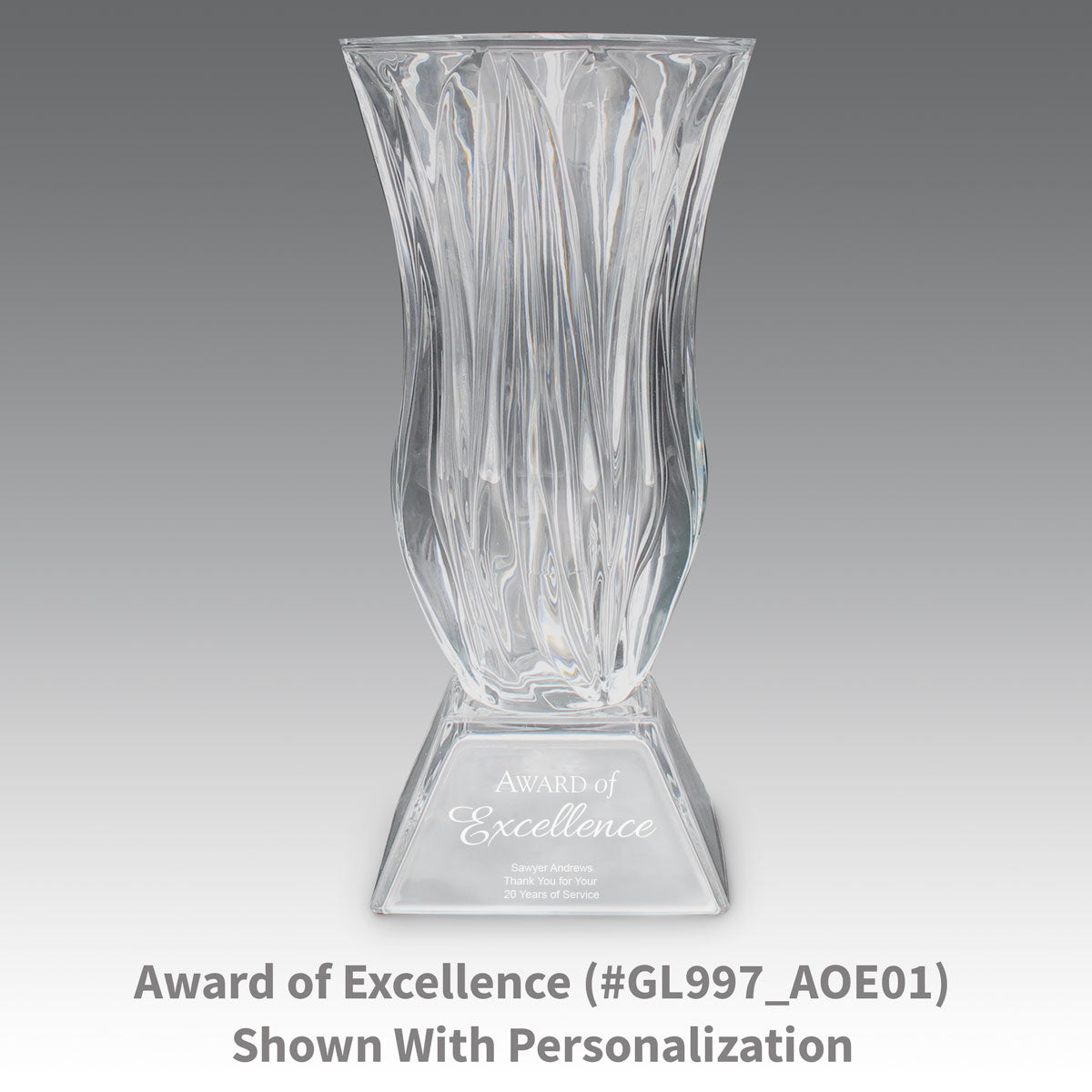 Legacy Trophy Crystal Vase