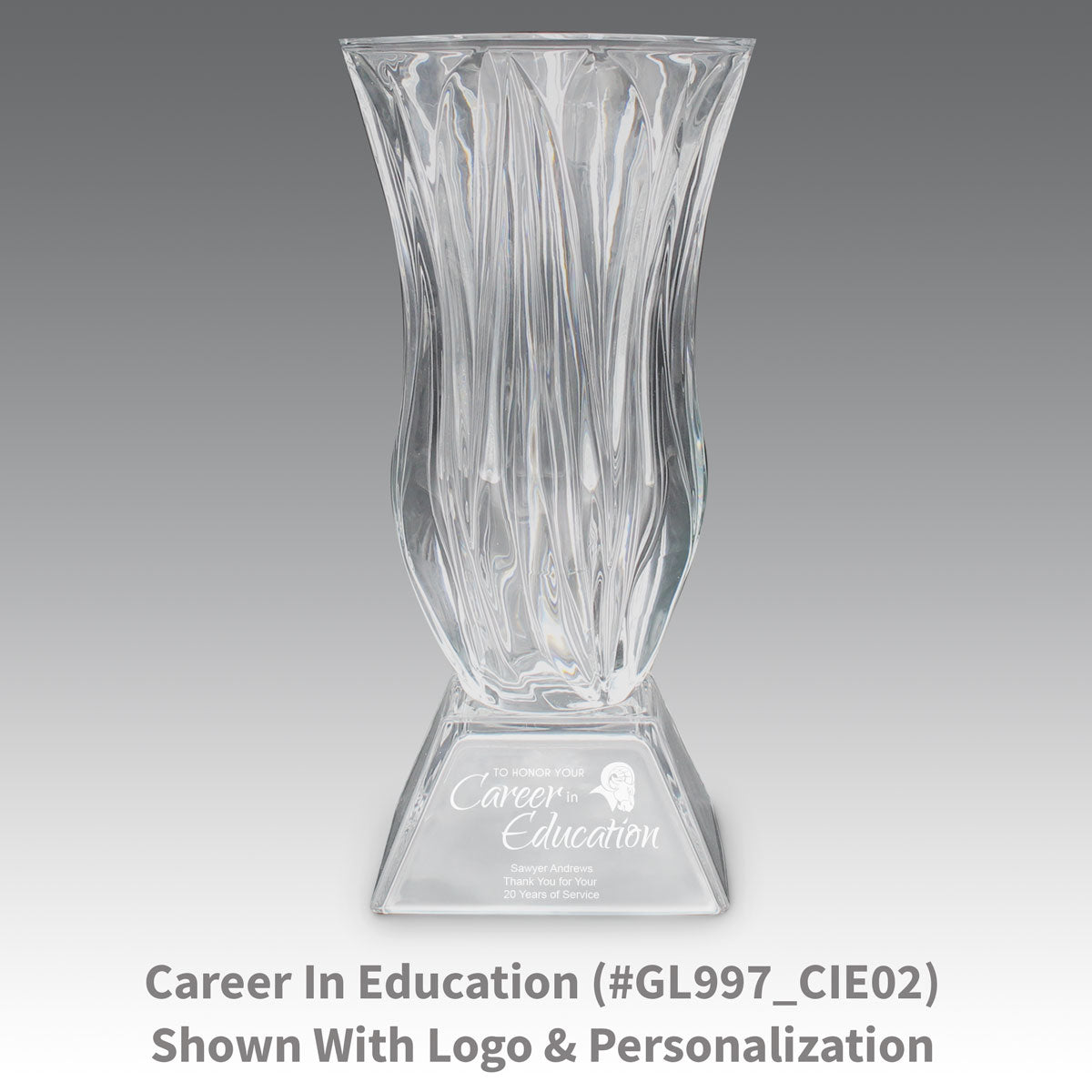 Legacy Trophy Crystal Vase