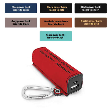 several color options for the 2200 mAh power banks