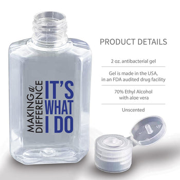 Making a Difference Hand Sanitizer with product details