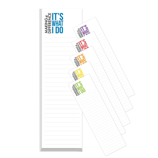 This Notepad For Teachers Includes 75 Sheets Of Paper. Each Featuring The Saying Making A Difference It’s What I Do.