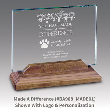 Premium Jade Horizontal Base Award