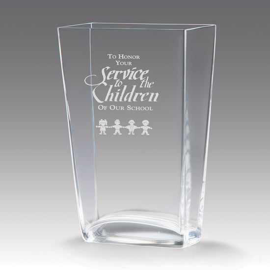Recognition Crystal Vase