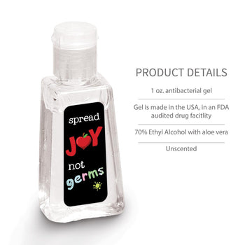 Spread Joy Not Germs Hand Sanitizer with product details