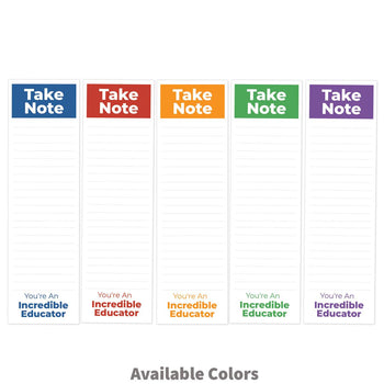 take note you’re an incredible educator in five colors