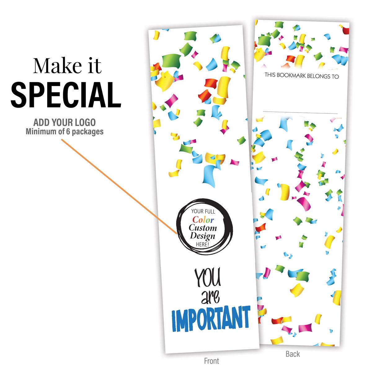 add your logo to an you are important bookmark