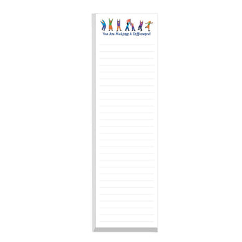 This Notepad For Teachers Includes 75 Sheets Of Paper. Each Featuring The Saying You Are Making A Difference.