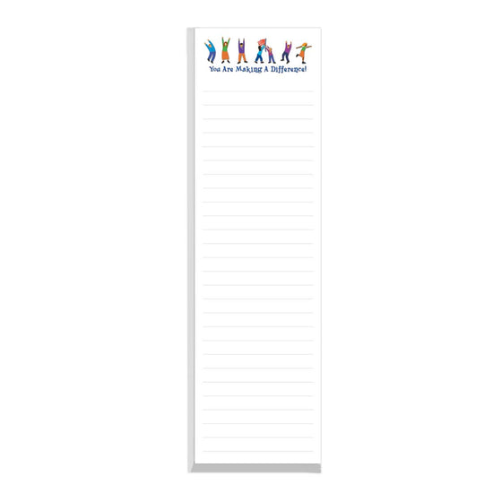 This Notepad For Teachers Includes 75 Sheets Of Paper. Each Featuring The Saying You Are Making A Difference.