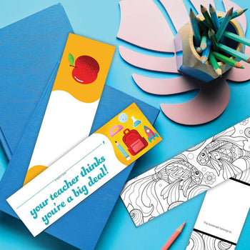 big deal bookmark laying on a desk