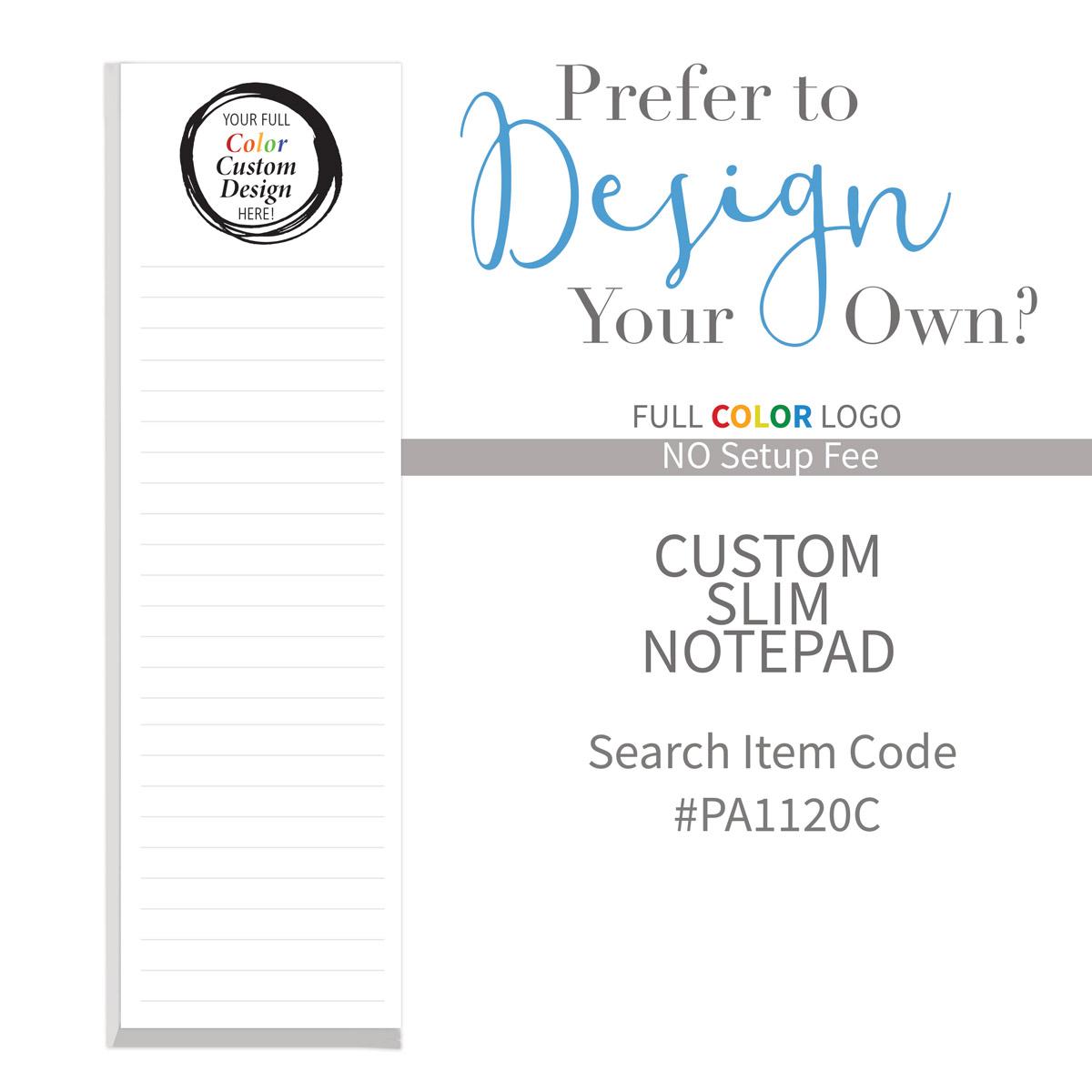 create your own slim notepad