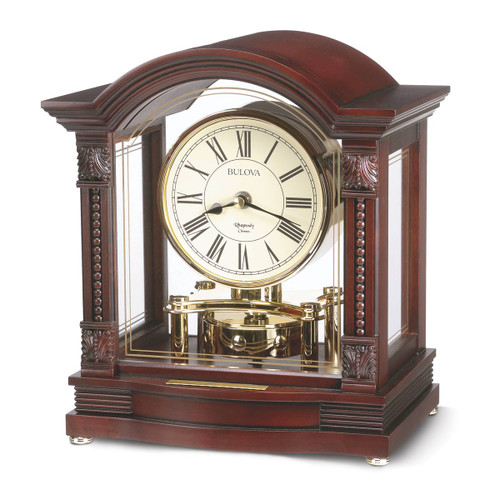 bulova bardwell chiming pendulum mantle clock