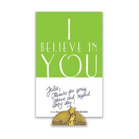 i believe in you lapel pin with message card