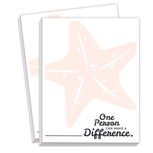 notepads with make a difference message