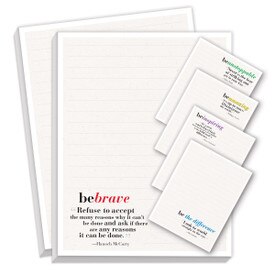 be collection notepads with five different messages