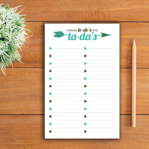 ta da large notepad sitting on a table