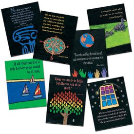 set of 7 great quote posters
