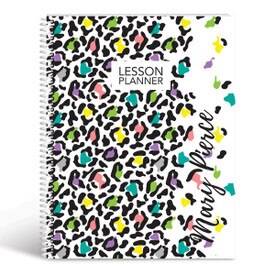 animal print lesson planner cover