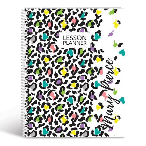 animal print lesson planner cover