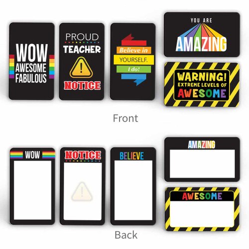 front and back view of the Awesome Student Positive Praise Cards