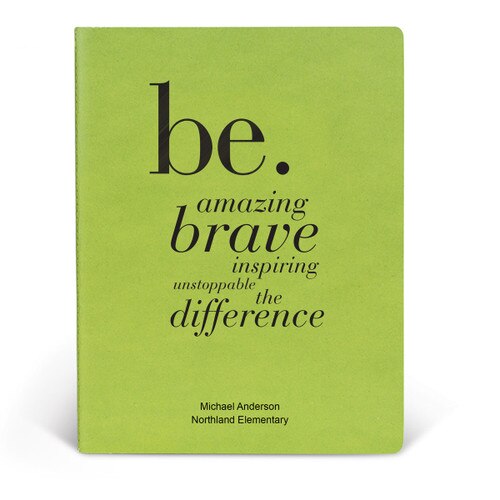 ApPEEL Grande Journal featuring the inspirational Be message. 3 colors to choose from.