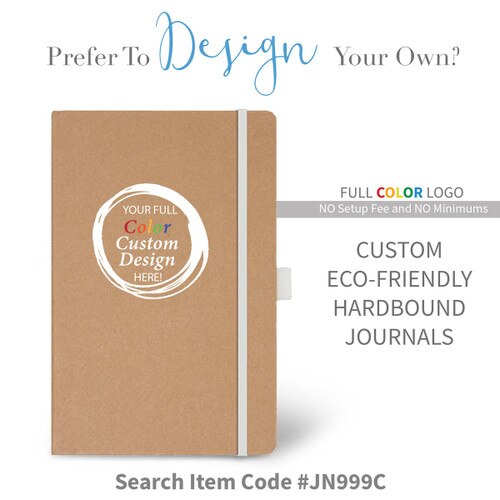 create your own eco-friendly journal with white accents