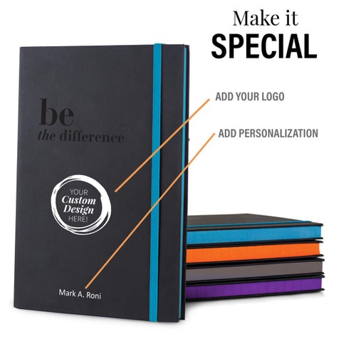 add you logo option on be the difference black journal