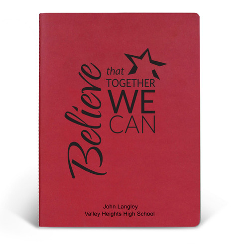 ApPEEL Grande Journal featuring the inspirational message Believe That Together We Can. 3 colors to choose from.