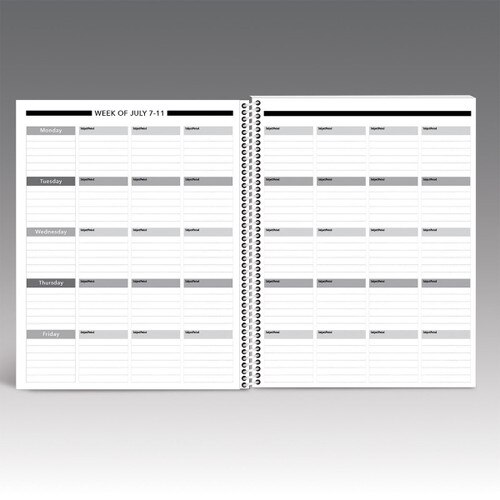 one week of lesson plan pages