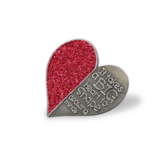 Big Hearts Shape Growing Minds Lapel Pin