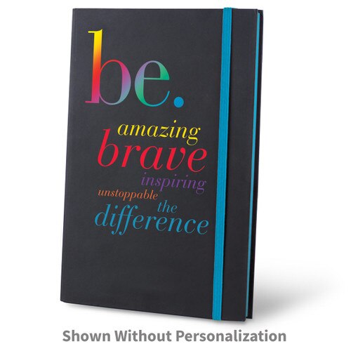 be collection black journal with blue accents