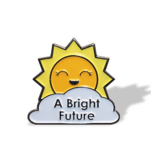 A Bright Future sun lapel pin