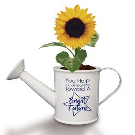 This Mini Watering Can Kit With Sunflower Seeds Features The Inspirational Message “You Help Guide Students Toward A Bright Future”