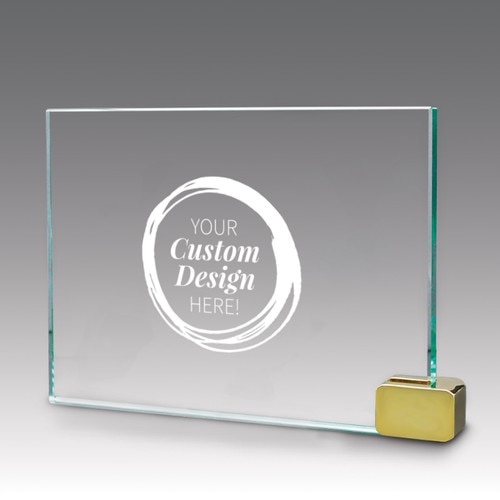 create your own achievement award with gold rectangle holder