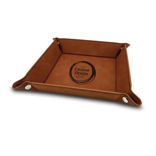 Catchall tray with your laser-engraved custom logo. Available in 6 colors.