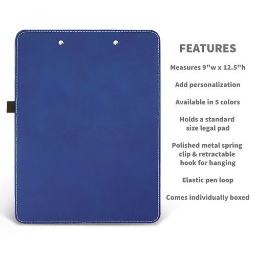 product features for leather clipboard