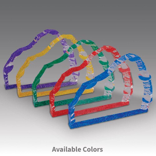 several colors of acrylic icebergs