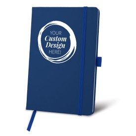 Custom Blue Colorful Hardbound Journal