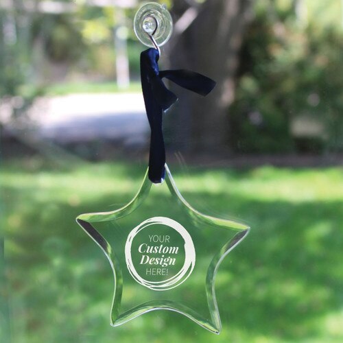 create your own crystal ornament hanging on a window