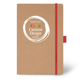 Add Your Full Color Logo On The Cover Of This Eco-Friendly Hardbound Journal. 5 colors to choose from.