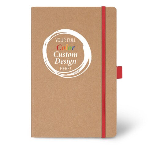 Add Your Full Color Logo On The Cover Of This Eco-Friendly Hardbound Journal. 5 colors to choose from.