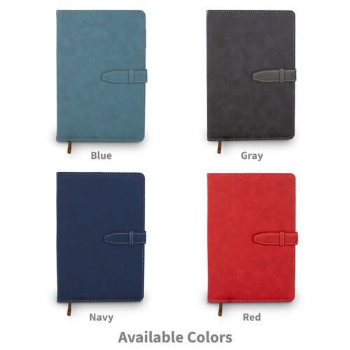 available colors for the hardbound journal with tab and loop closure.