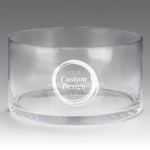 large crystal recognition bowl with create your own option