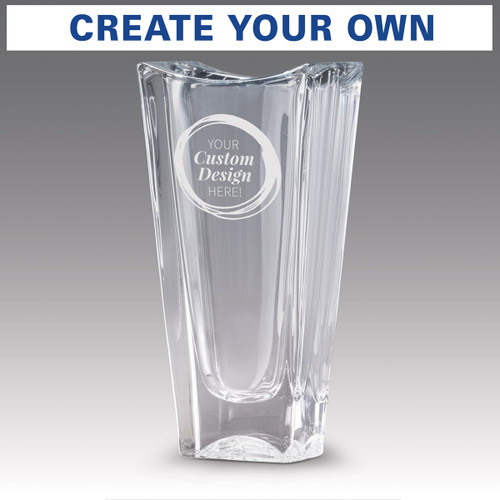 lasting impressions optic crystal vase with create your own option