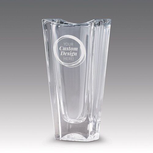 lasting impressions optic crystal vase with create your own option