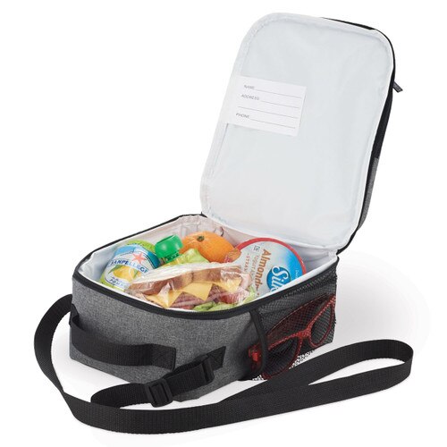 heather gray lunch bag