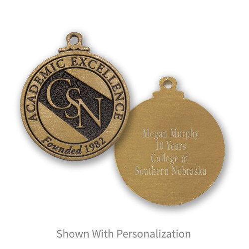 custom medallion with personalization