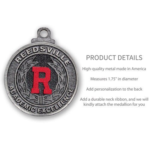 product details for custom medallions