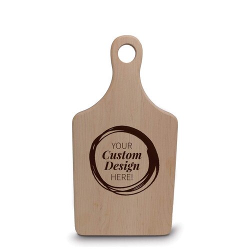 create your own paddle maple cutting board